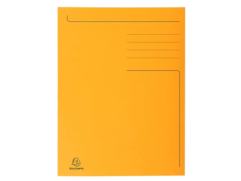 Exacompta 50 Exacompta Aktenmappen "Forever", 3 Klappen,280 g/m², 245x350 mm für Format Folio,orange – Produktbild 1 von 1