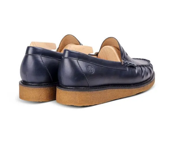 World Walkers World Walkers Vegane Herren Schuhe MOCTOE LOAFER mit Kreppsohle aus Naturkautschuk, Schwarz, – Produktbild 2 von 4