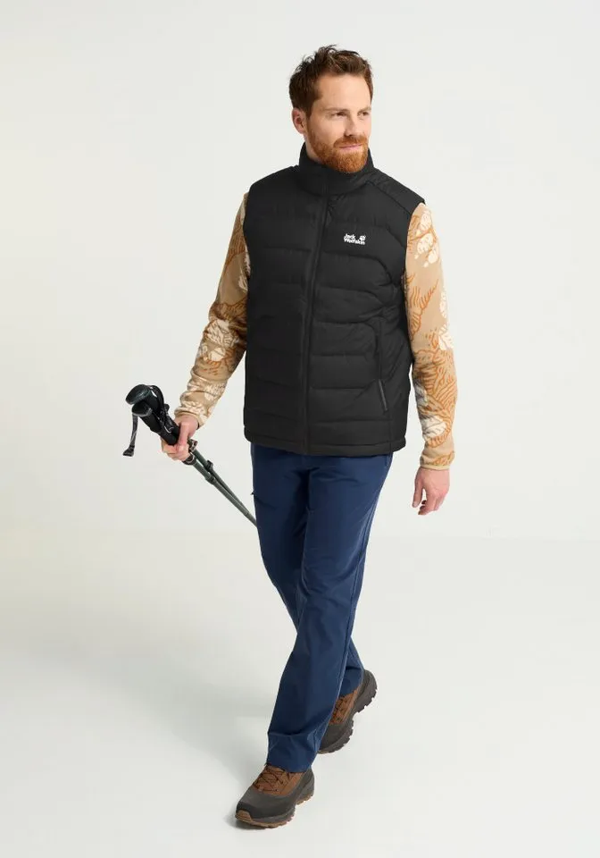 Jack Wolfskin Jack Wolfskin Daunenweste WILD PASS DOWN VEST M RDS Daunenweste, warm, wind- und wasserabweisend, Schwarz, – Produktbild 3 von 5