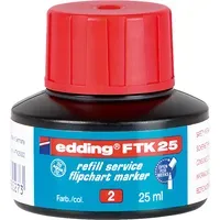 Edding Edding Nachfülltinte "FTK 25" für Flipchartmarker, 25 ml, Rot, – Produktbild 2 von 2