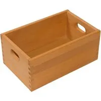 Caritas Werkstätten Spielzeugkiste klein, Buche Massivholz, geölt Maße 39 x 17,8 x 25 cm (B x H x T) – Produktbild 1 von 1
