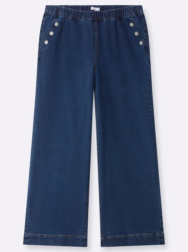 sheego Jeans blue-stone-washed, Blue-stone-washed, – Produktbild 1 von 2