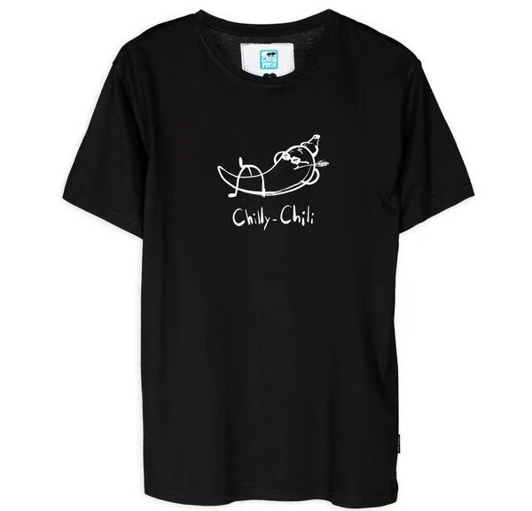 Gary Mash GARY MASH T-Shirt Chilly Chili aus Bio-Baumwolle, Schwarz, – Produktbild 1 von 1
