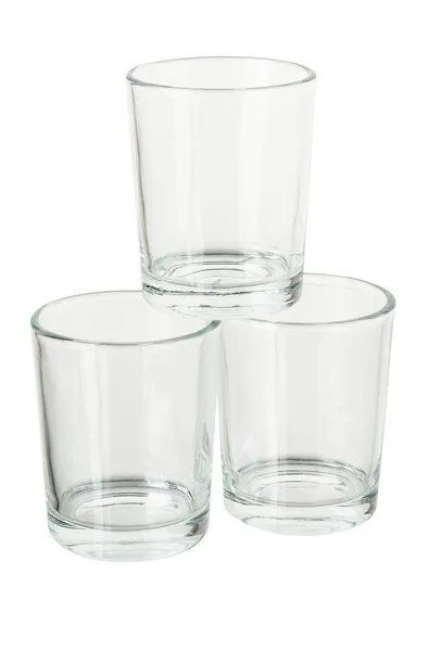 ReineNatur ReineNatur Teelicht Glas – Halter für Teelicht – Windlicht – 3er-Set – Produktbild 1 von 1