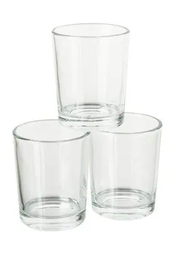 ReineNatur ReineNatur Teelicht Glas – Halter für Teelicht – Windlicht – 3er-Set – Produktbild 1 von 1