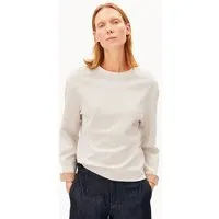 ARMEDANGELS ARMEDANGELS UN-WASTED Damen Longsleeve aus recyceltem Baumwoll Mix, Undyed-cinnamon dust, – Produktbild 1 von 1