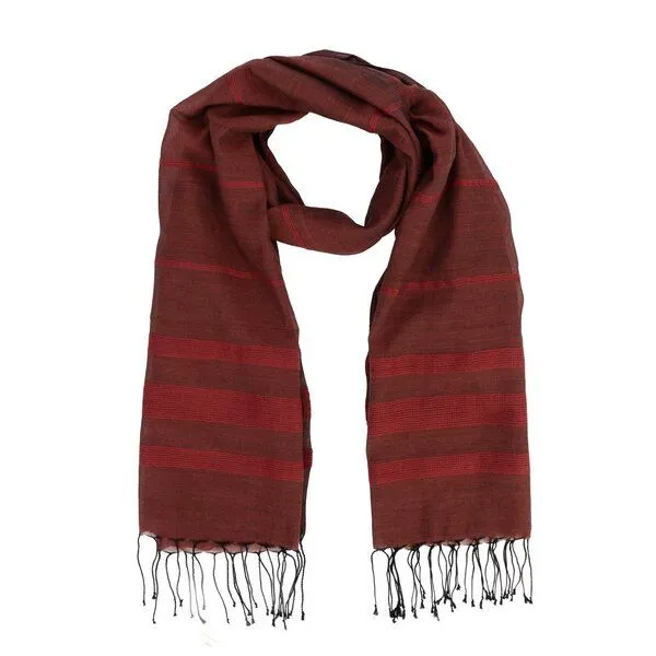 El Puente El Puente Schal "Stripe", Rot,schwarz, – Produktbild 1 von 2