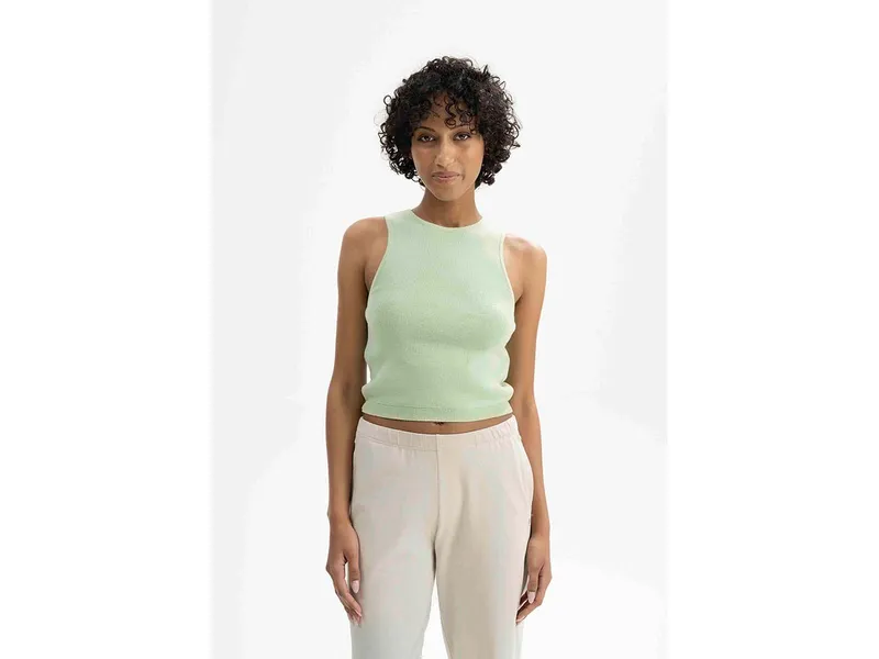 MELA MELA Bio-Damen-Stricktop "NIKARA" ärmellos, spring melange, Gr. L – Produktbild 1 von 1