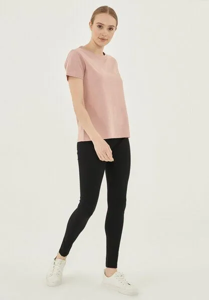 ORGANICATION ORGANICATION Damen Basic T-Shirt aus Bio-Baumwolle, Rose, – Produktbild 2 von 4