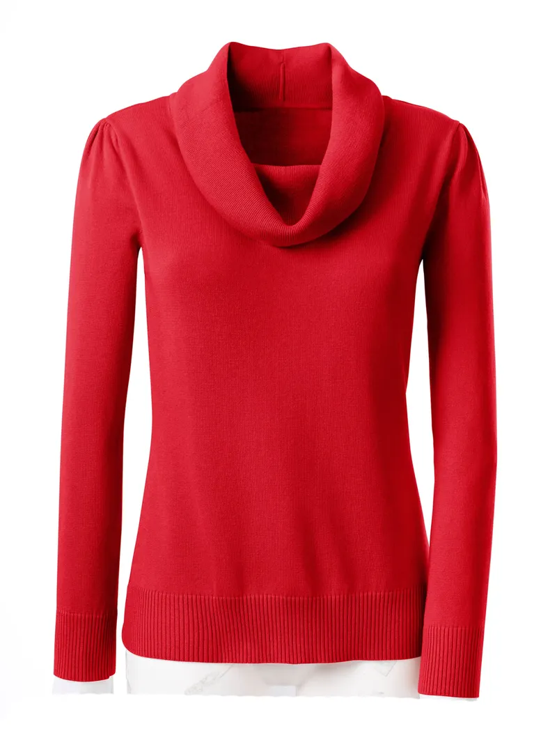 Witt Wasserfallpullover, Rot, – Produktbild 1 von 2