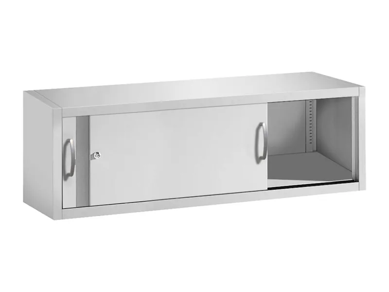 C+P C+P Aufsatzschrank für Schiebetürenschränke aus Stahl 160 cm breit lichtgrau T 50 H 50 – Produktbild 1 von 1