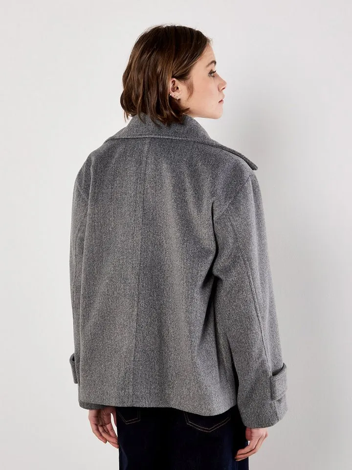 Apricot Apricot Kurzjacke Kurzjacke im Zweireiher Stil, Grau, – Produktbild 3 von 5