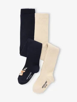 Vertbaudet 2er-Pack Weihnachts-Strumpfhosen Baby Mädchen – Produktbild 1 von 1
