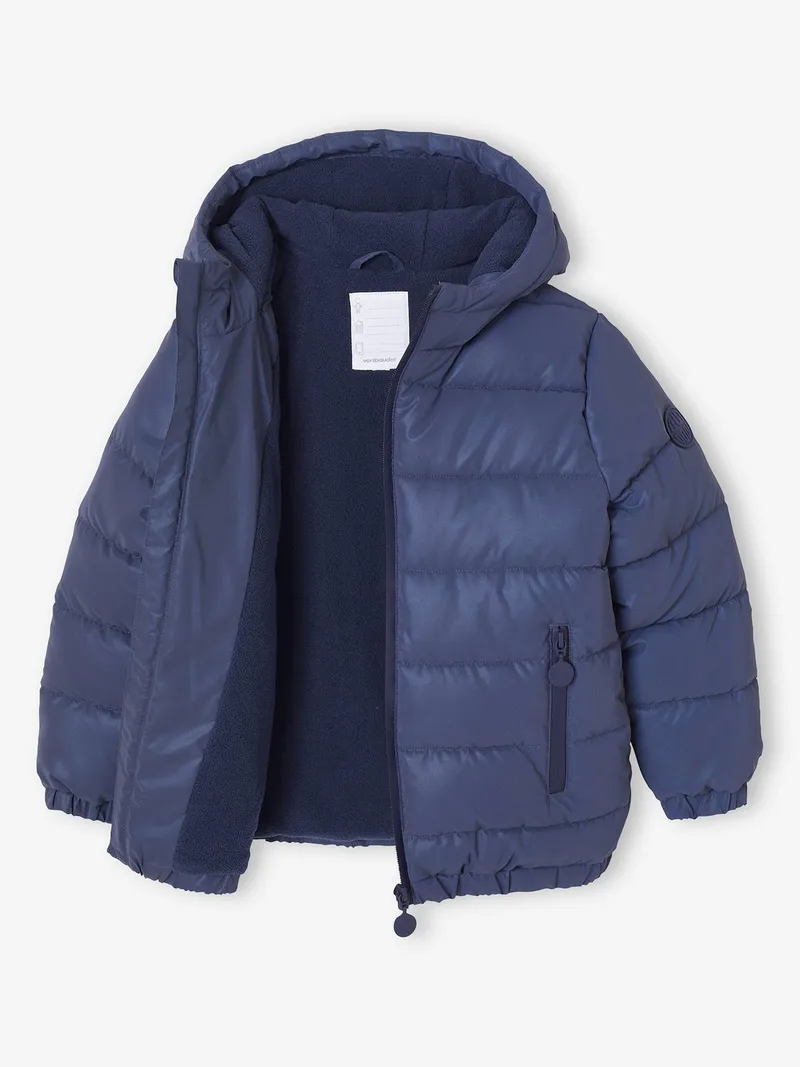 Vertbaudet Jungen Steppjacke wasserabweisend und reflektierend, Marine, – Produktbild 3 von 4