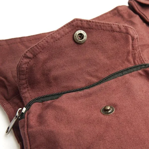 short'n'pietz short'n'pietz handgenähte Gürteltasche mit verstellbarem Gürtel, Braun, – Produktbild 8 von 8
