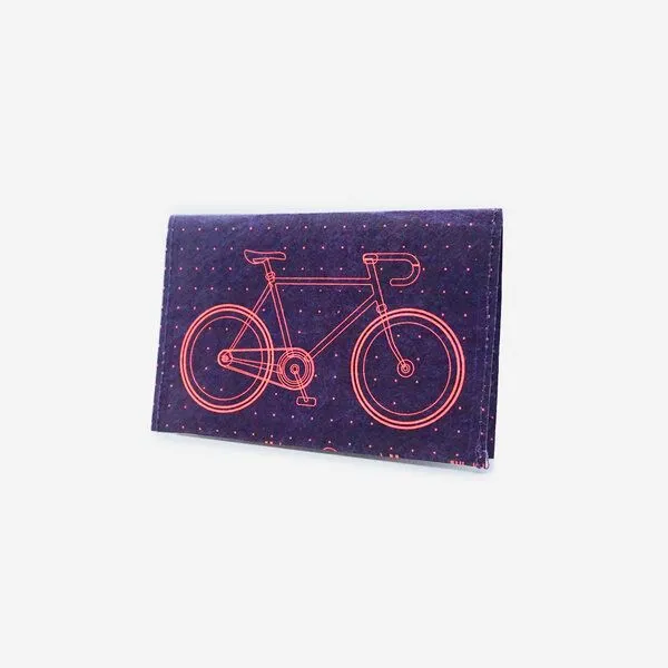paprcuts paprcuts RFID Kartenhalter, Bike (lila orange neon), – Produktbild 1 von 3