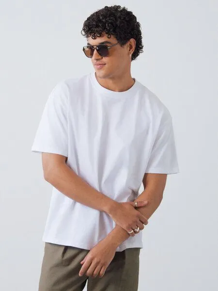 Honest Basics Honest Basics OG Shirt aus Bio- und recycelter Baumwolle, Weiß, – Produktbild 2 von 4