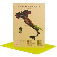 Bow & Hummingbird Bow & Hummingbird Grußkarte Weinanbau in Italien – Produktbild 1 von 1