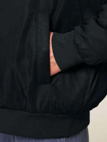 Human Family Human Family Basic Unisex Bomberjacke aus recyceltem Polyester, Schwarz, – Produktbild 3 von 4