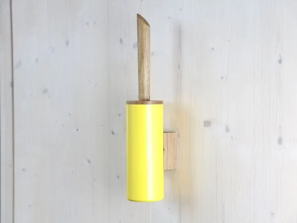 werkvoll by Lena Peter werkvoll by Lena Peter Holz Wand WC-Bürste FIRE, Gelb, – Produktbild 1 von 5