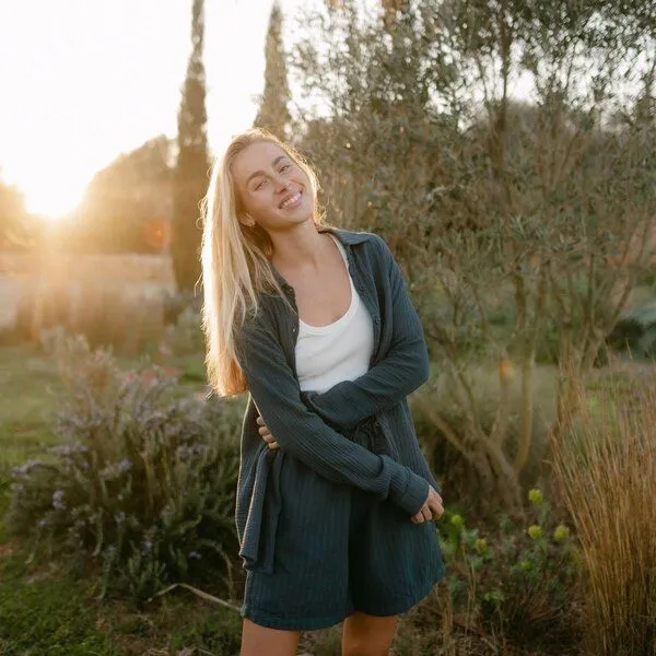 NORDLICHT NORDLICHT Shorts Tinja mit Streifen, Waldgrün, – Produktbild 4 von 4
