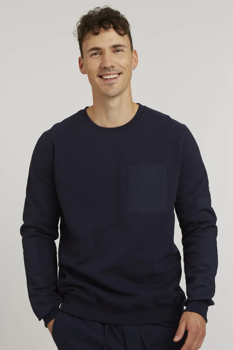 THOKKTHOKK ThokkThokk Herren vegan Pullover In Dunkelblau, Blau, – Produktbild 1 von 2