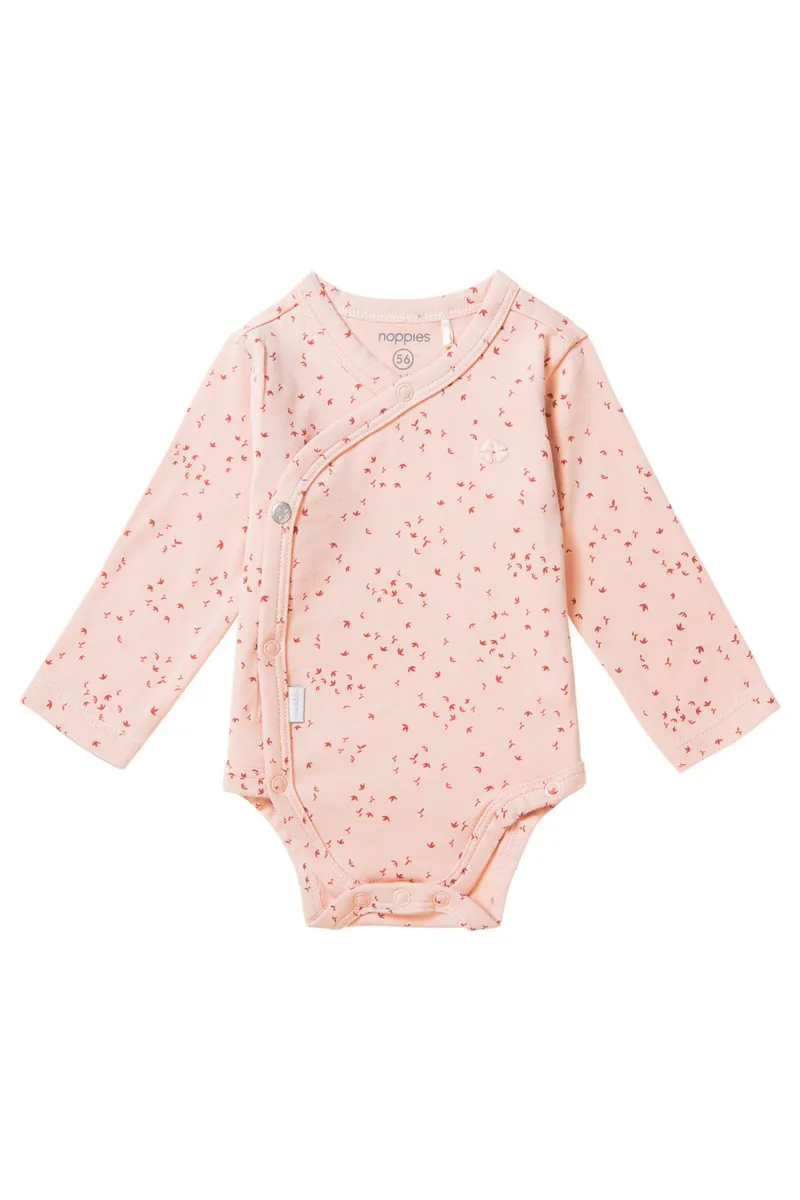 Noppies Newborn Strampler Norsik, Rosa, – Produktbild 1 von 2
