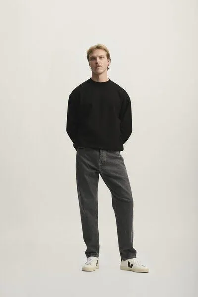 DAWN DAWN Jeans RISE Relaxed Tapered Black Denim – Produktbild 3 von 6