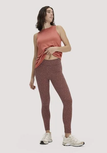 hessnatur hessnatur Leggings Fitted Medium Cut ACTIVE LIGHT aus Bio-Baumwolle, Mauvebraun, – Produktbild 1 von 4