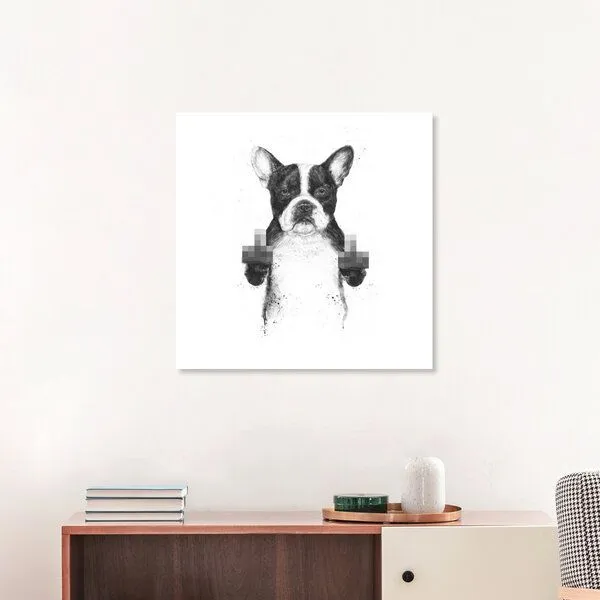 Photocircle Photocircle Poster / Leinwandbild - Censored dog – Produktbild 3 von 4