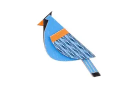 BeWooden BeWooden Holzbrosche Blue Cutebird – Produktbild 1 von 1