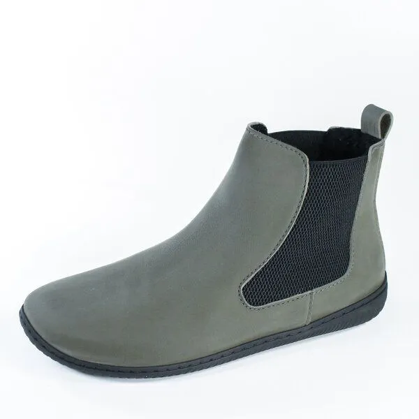 Fairticken Fairticken Gefütterte vegane Barefoot Chelsea Boots ABELA, Grey-khaki (grau), – Produktbild 1 von 4