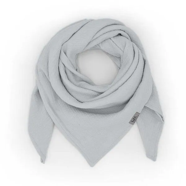 Hutch&Putch Hutch&Putch Musselin Halstuch - Dreieckstuch - Schal für Kleinkinder (1-6 Jahre) aus 100% Bio-Baumwolle, Light grey, – Produktbild 1 von 3