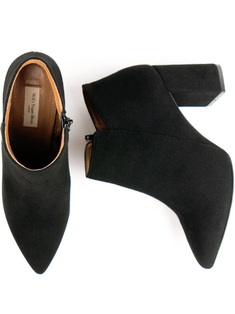Will's Vegan Store Will's Vegan Store Damen vegan Stiefel Point Toe Schwarz, Schwarz, – Produktbild 2 von 2