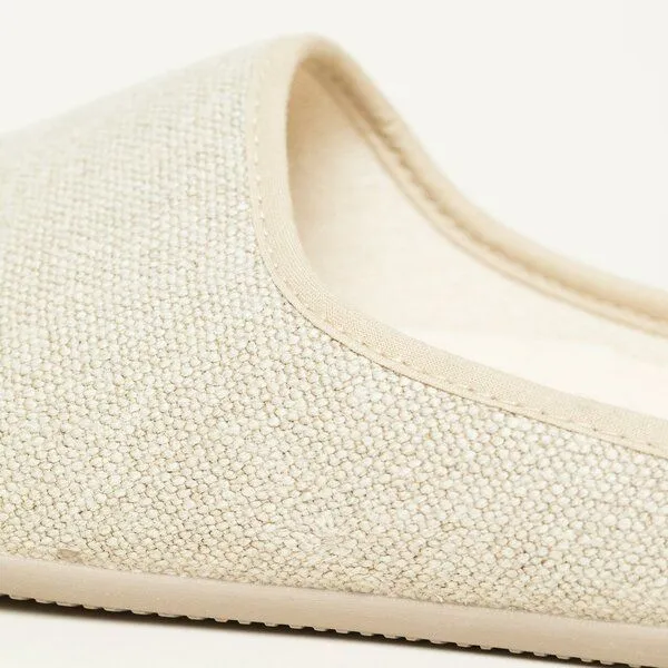 Gottstein Gottstein Leinenhausschuhe Hemp Slide-In, Beige, – Produktbild 3 von 4