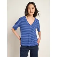 LANIUS LANIUS Streifenshirt (OCS) aus Hanf und Bio-Baumwolle, Blue/creme, – Produktbild 1 von 1