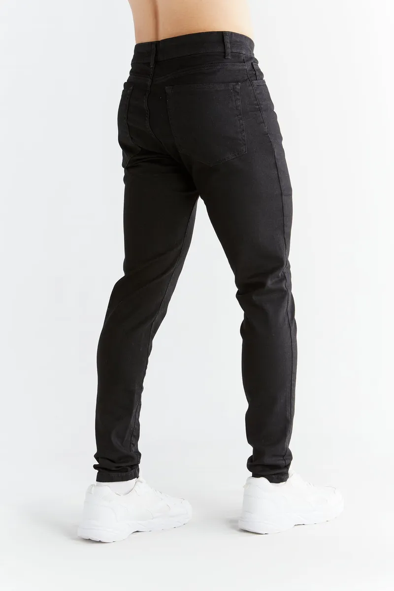 Evermind Evermind Herren vegan Jeans Stretch Skinny Fit Anthrazit, Schwarz, – Produktbild 1 von 2
