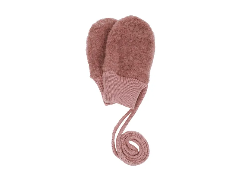Maximo Maximo Baby Handschuhe Bio-Schurwolle Fleece heiderose-meliert (6 Mon.), Rosa, – Produktbild 2 von 2