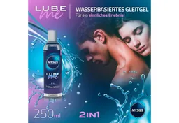 MY.SIZE Gleit- & Massageöl Lube Me 2-in-1, Liebesöl und Gleitmittel, angenehme Textur, pflegend, mit Aloe Vera – Produktbild 1 von 1