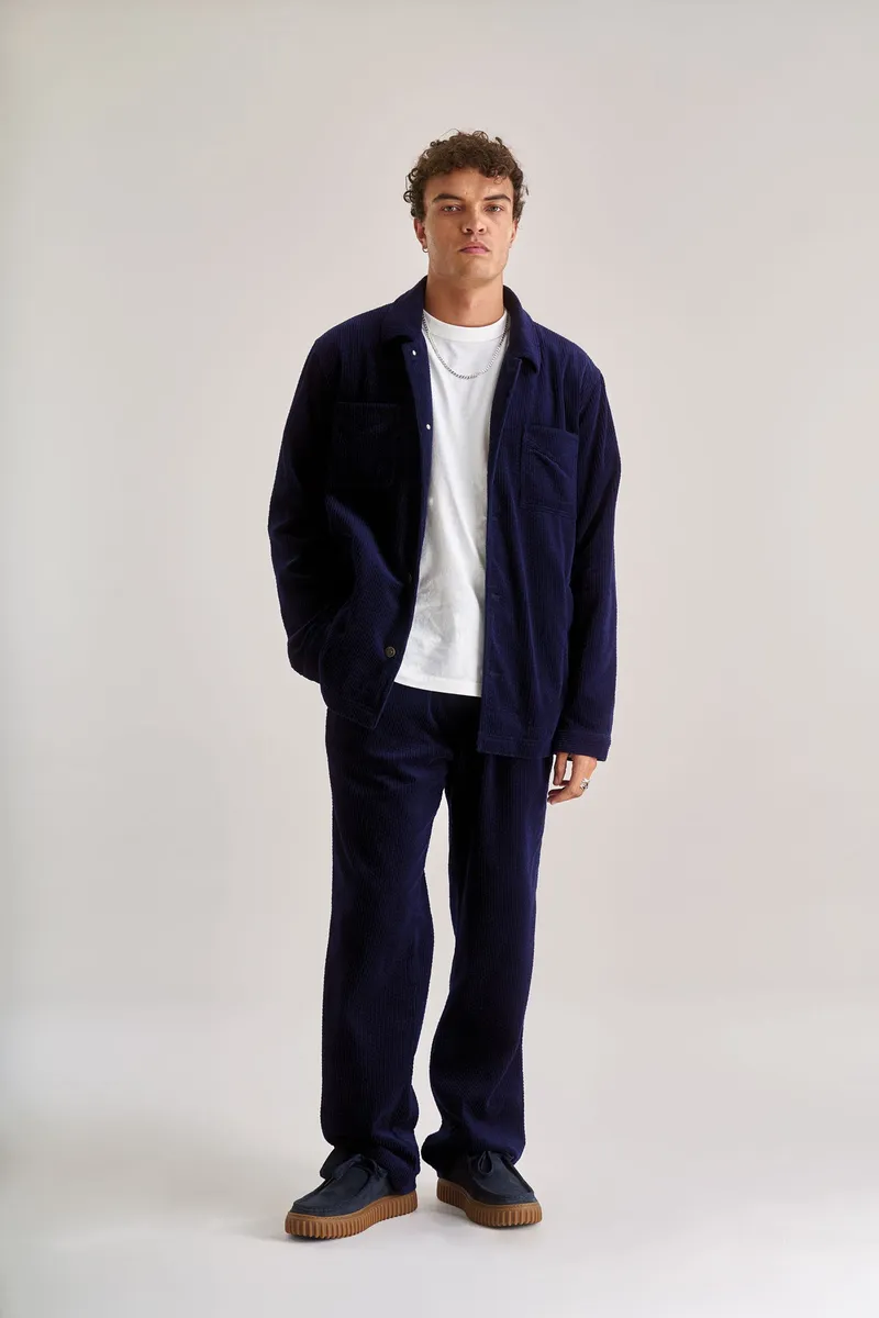 KOMODO KOMODO Herren vegan Hose Luke Cord Navy, Extra dunkelblau, – Produktbild 1 von 2