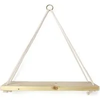 Gary Mash GARY MASH Wandregal Triangle mit Baumwollkordel, Ivory (weiß), – Produktbild 1 von 1