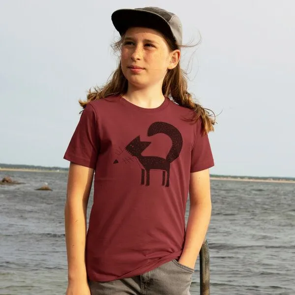 Cmig Cmig Kinder T-Shirt Franzi Fuchs, Burgundy, – Produktbild 1 von 3
