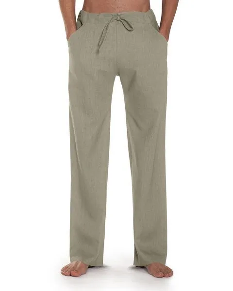 SCHAZAD Leinenhose Essential Slim von SCHAZAD, Oliv, – Produktbild 1 von 2