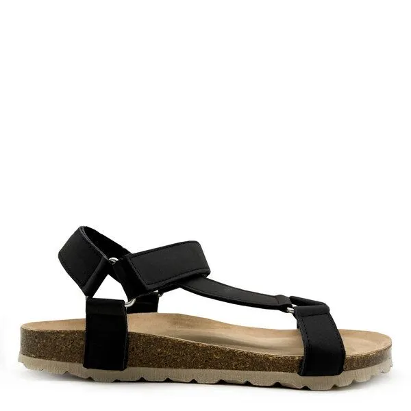 thies Vegane "thies ® Eco Bio Trek" Sandale aus recycelten Flaschen, Obsidian grey, – Produktbild 1 von 4