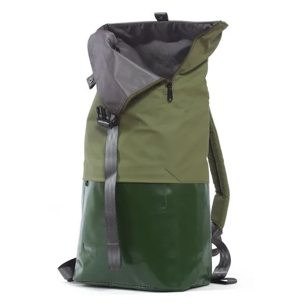 7clouds 7clouds Rolltop-Rucksack Kira 7.1, Jungle green-mud green, – Produktbild 4 von 4