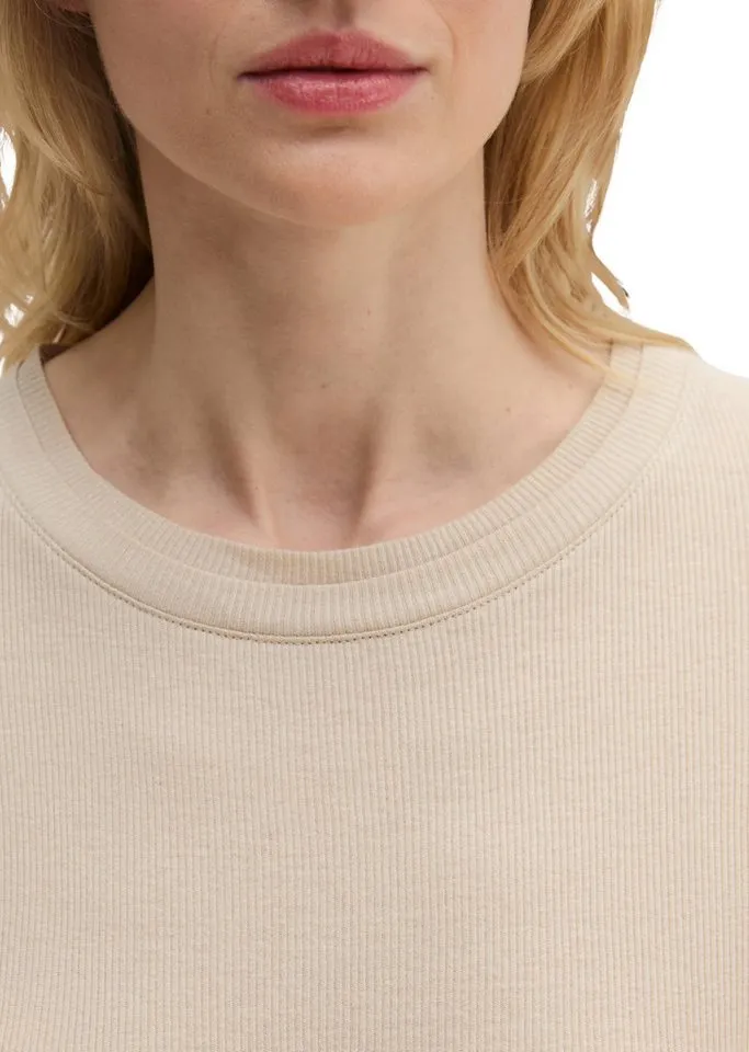 Marc O'Polo Marc O'Polo Langarmshirt mit TENCEL™ Modal, Beige|braun, – Produktbild 4 von 5