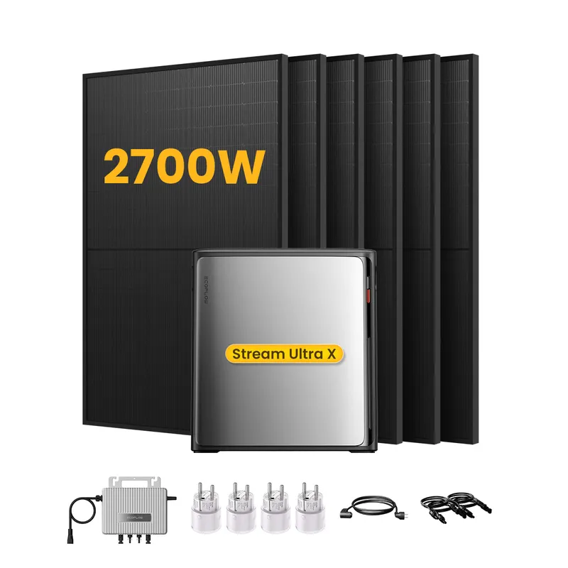 EcoFlow EcoFlow Stream Ultra X Solaranlage mit Speicher, inkl. 6 x 450W Bifazialen Solarmodulen, by Powerness (deal) - Stream Ultra X | 3840Wh / 4 x Smart Plug / Selbstabholung – Produktbild 1 von 1