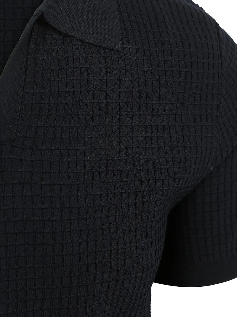 Profuomo Profuomo Poloshirt Riva Structure Marine - Größe XXL, Dunkelblau, – Produktbild 4 von 4