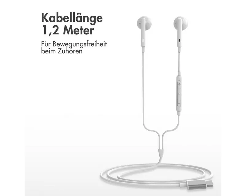 imoshion imoshion Kopfhörer - Kabelgebundene Kopfhörer - USB-C Anschluss - Weiß In-Ear-Kopfhörer, Weiß, – Produktbild 3 von 5