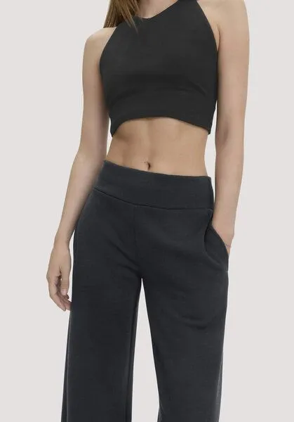 hessnatur hessnatur Hose Wide Leg ACTIVE WOOL aus Bio-Merinowolle, Schwarz, – Produktbild 2 von 3